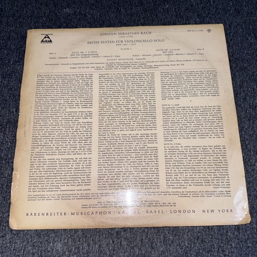 Joh.Seb.Bach vinyl LP record used, classical music