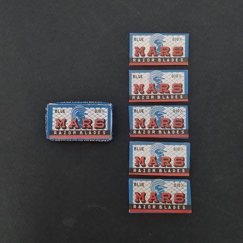 Mars razor blades pack of 5, like new, Greek made