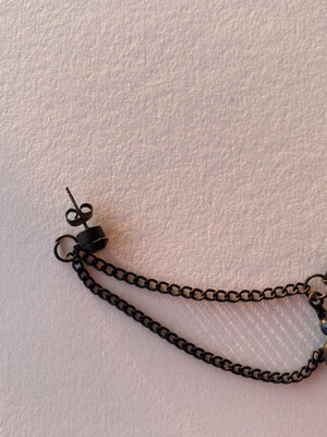 Earring new, black