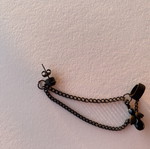 Earring new, black