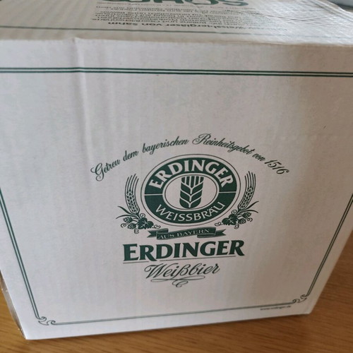 Erdinger Weissbier glass set 6 pieces 0.33L new
