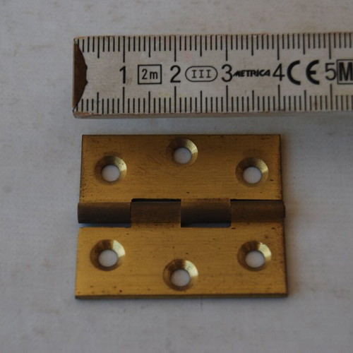 Bronze hinges like new, pair, 4 cm