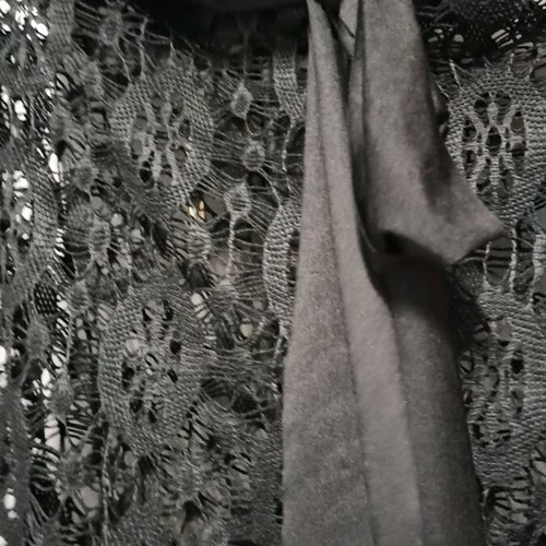 Lace strapless dress black like new