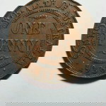  Αυστραλία One Penny 1936  Βασιλιάς Γεώργιος 5ος Χάλκινο Νόμισμα Αξίας