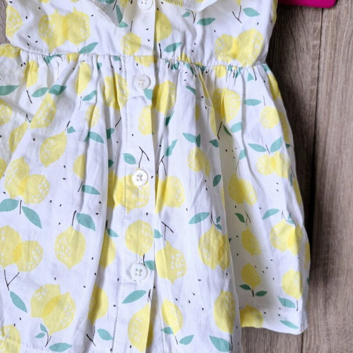 Minoti baby dress like new with lemons size 3-9 months
