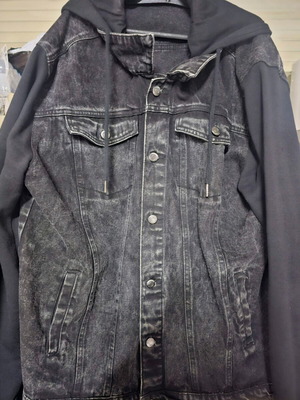 denim jacket fits for XL excellent condition
