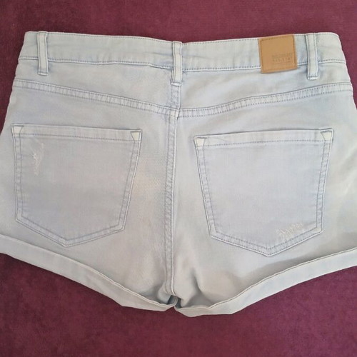 H&M women's shorts like new, blue, elastic, size S