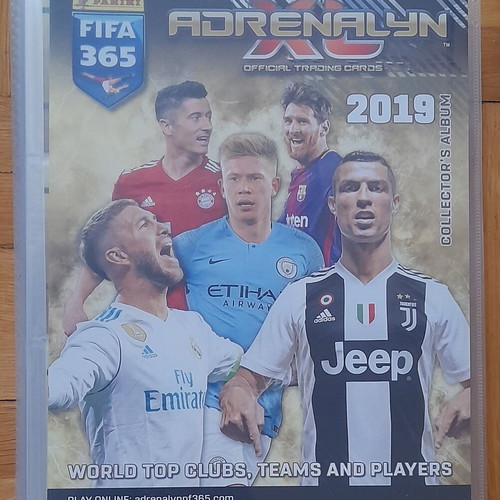 FIFA 365 2018-2019 Adrenalyn XL album with 336/396 cards like new