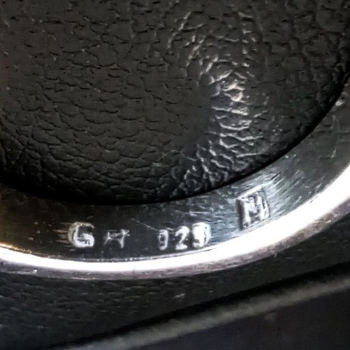 Silver 925 Classic Wedding Band Size 54 Like New
