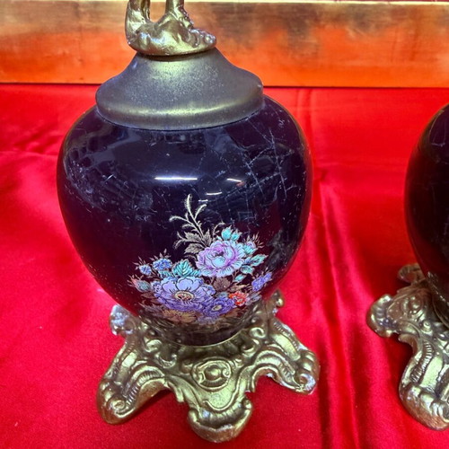 Vintage baroque candlestick used, 25 cm height