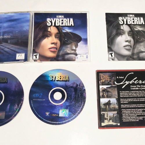 Syberia PC game used with big poster