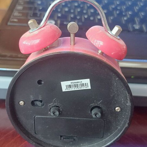 Vintage children's alarm clock new, analog tabletop