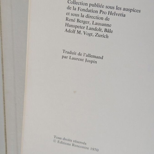 Max Gubler Daisy Sigerist art book used, French edition 1970