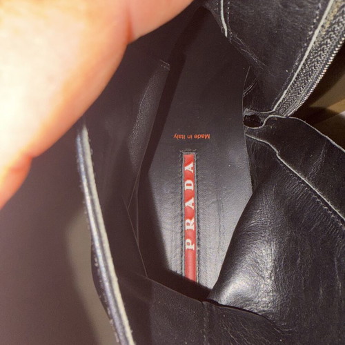 Prada black ankle boots size 7.5 (41.5)
