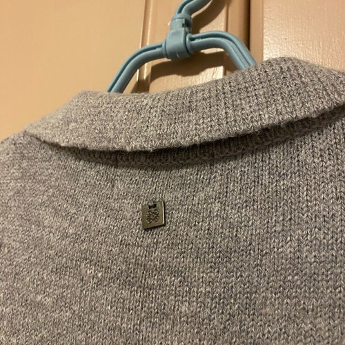 Attrattivo gray sweater with pearls like new, oversized L-XXL