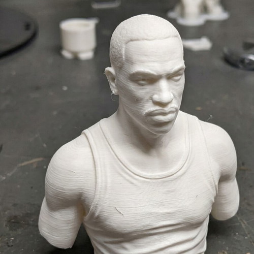 GTA San Andreas CJ Bust 3D Print καινούργιο, 15 εκατοστά, άβαφο