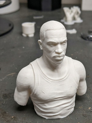GTA San Andreas CJ Bust 3D Print καινούργιο, 15 εκατοστά, άβαφο