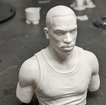 GTA San Andreas CJ Bust 3D Print καινούργιο, 15 εκατοστά, άβαφο