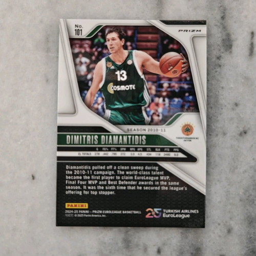 Dimitris Diamantidis Prizm 2024 25 Anniversary Card new