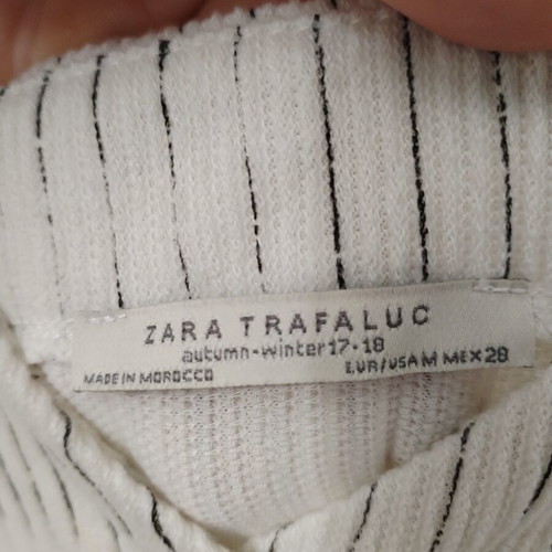 Zara beige striped dress like new, medium size