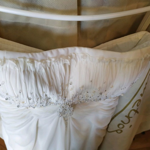 Demetrios wedding dress like new, white, size S / 36 / 8