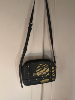 Moschino Camera Bag like new, crossbody, black and yellow