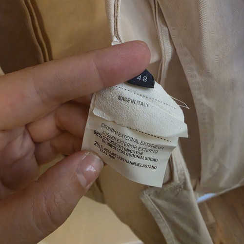 Trussardi beige jacket coat used size 48