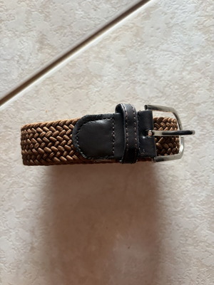 Brown elastic belt like new, size 110