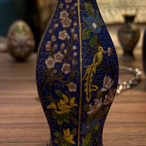 Polygonal Cloisonné Vase new