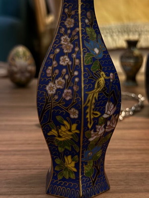 Polygonal Cloisonné Vase new