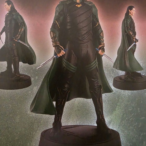 Marvel Movie Collection Loki figure and magazine like new, issue 14
