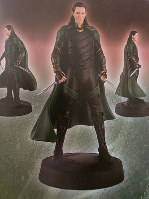 Marvel Movie Collection Loki figure and magazine like new, issue 14