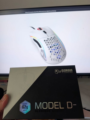 Glorious PC Gaming Race Model D Minus RGB gaming mouse 12000 DPI white new