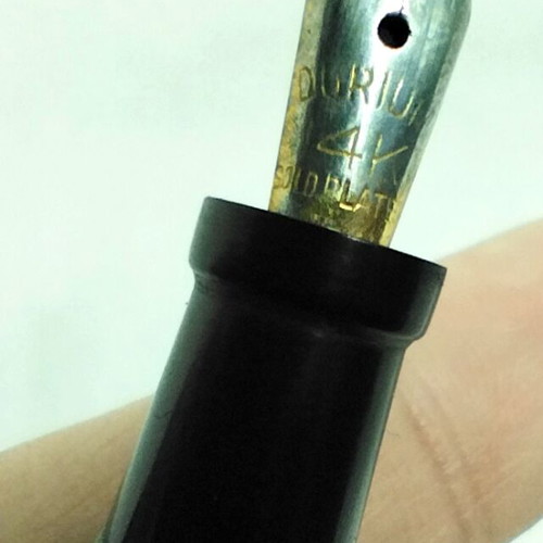 Vintage Combo Onward mechanical pencil and fountain pen used, 14kt gold nib