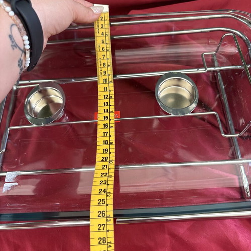 Chafing Dish Harmony stainless steel and heat-resistant glass like new