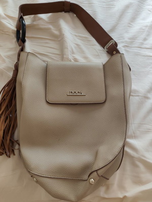 Doca shoulder bag like new, beige and brown