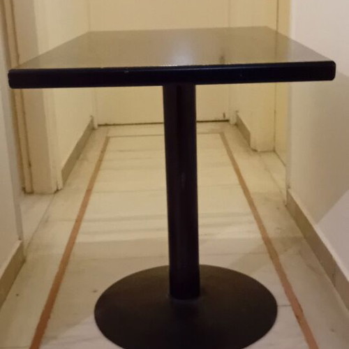 Dining tables set of 9 with metal base and solid wood