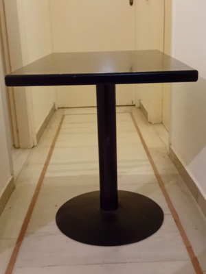 Dining tables set of 9 with metal base and solid wood
