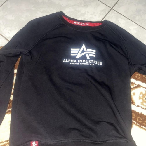 Alpha Industries sweatshirt like new, size S, black