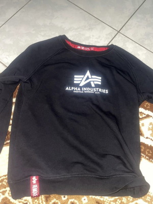 Alpha Industries sweatshirt like new, size S, black