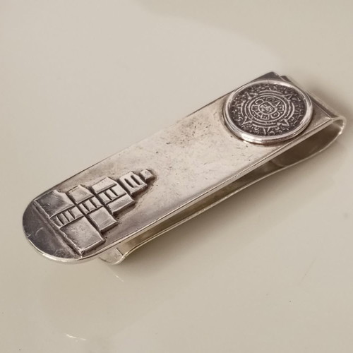 Silver 925 money clip used, 6cm length, 21.9g weight
