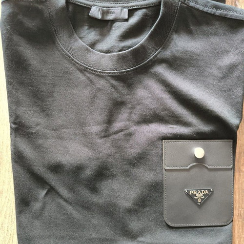T-shirt Prada Milano Italy σαν καινούργιο, μαύρο, XXL