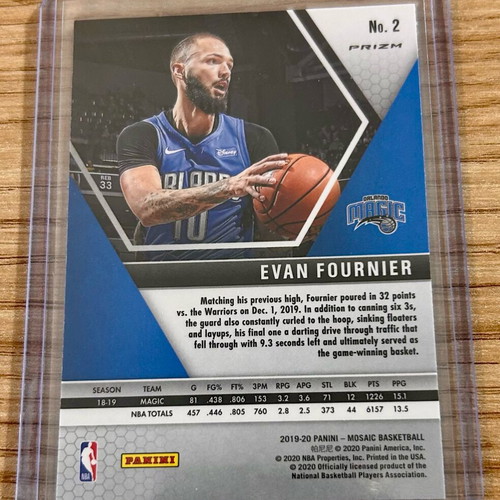 Κάρτα Evan Fournier Orlando Magic Panini Mosaic NBA 2019-20 σαν καινούργιο