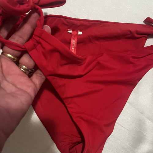 Yamamay women's swimsuit red S/M like new with side cords
