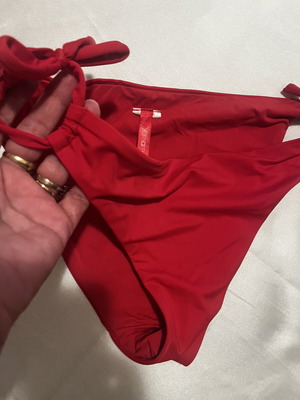 Yamamay women's swimsuit red S/M like new with side cords