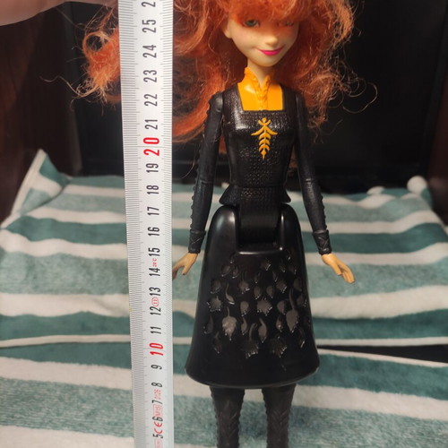 Anna doll from Frozen 2 used with light-up dress