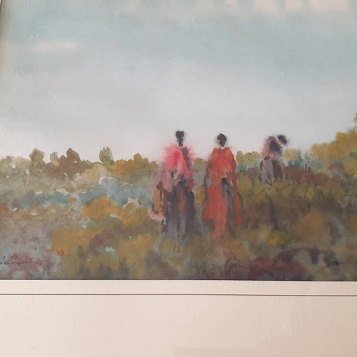 Painting by Vasilis Mavrogiannis used with minor frame damage