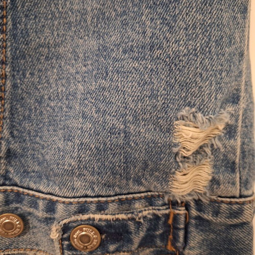 Denim jean vest like new, Pull and Bear, size S