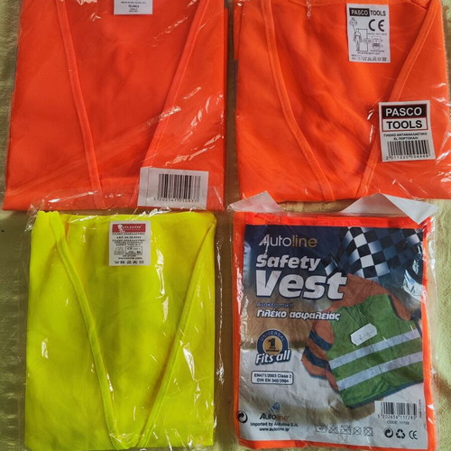Fluorescent Work Vests new, pack with XXL and one size