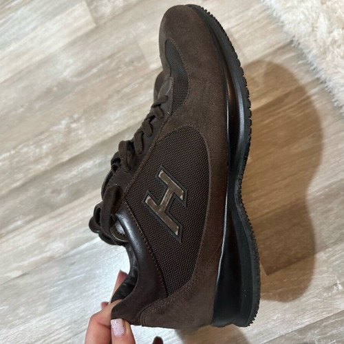Hogan shoes brown suede like new, men's size 41.5